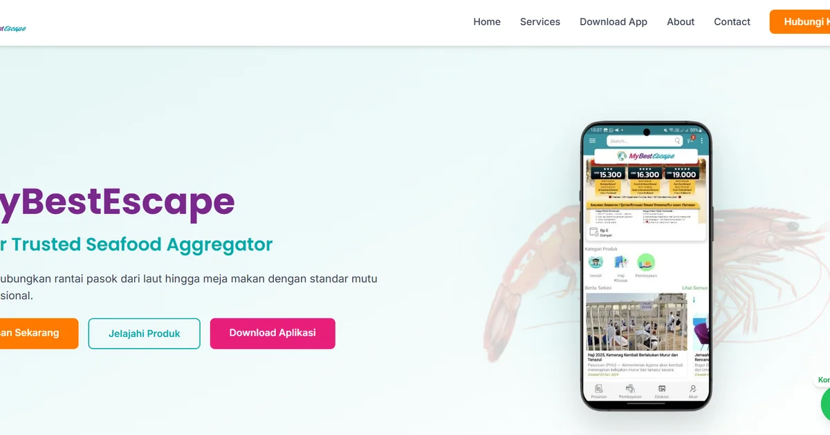 Landing Page Aplikasi